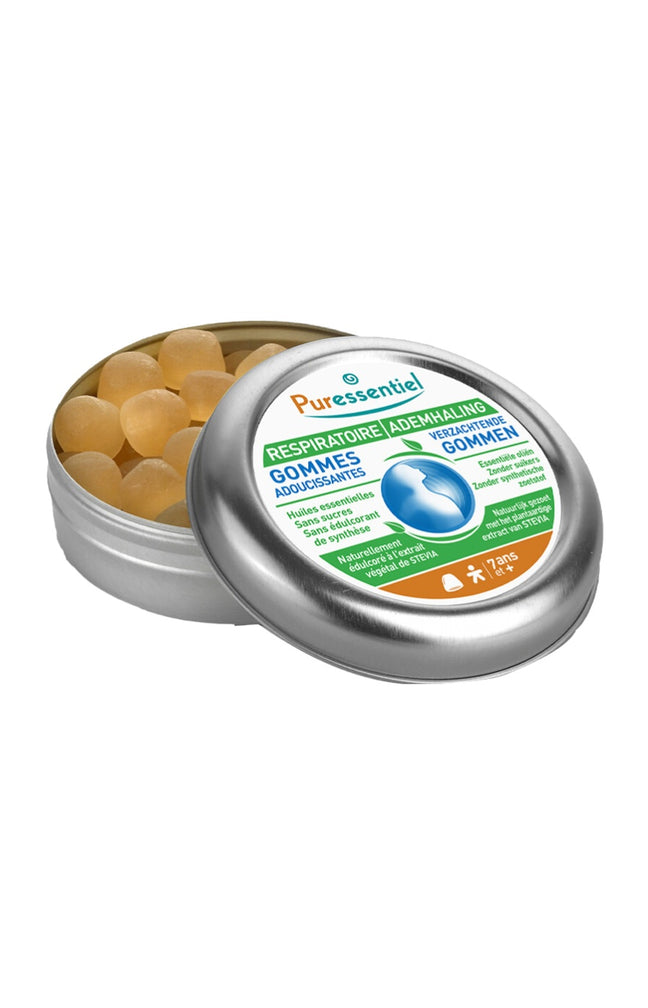 Gommes respiratoires - Voies respiratoires - Menthe & eucalyptus - 45 g