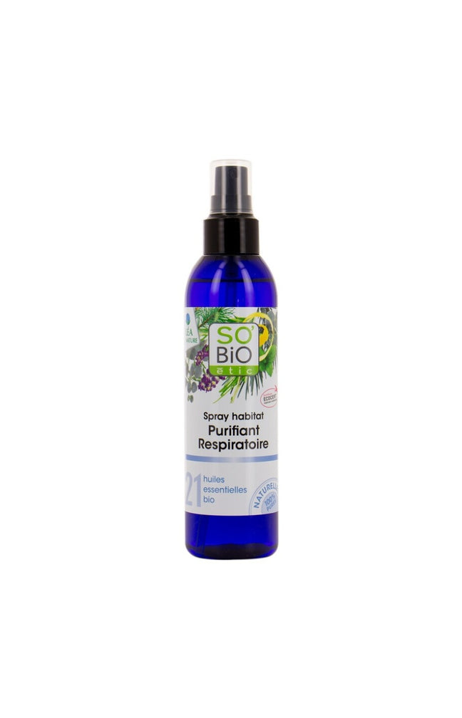 Spray habitat purifiant respiratoire -  21 huiles essentielles bio - 200 ml