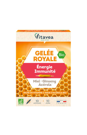 Cure gelée royale bio - Energie & immunité - 10 jours