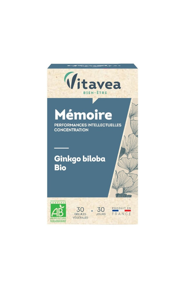 Cure mémoire & concentration - Ginkgo biloba bio - 1 mois