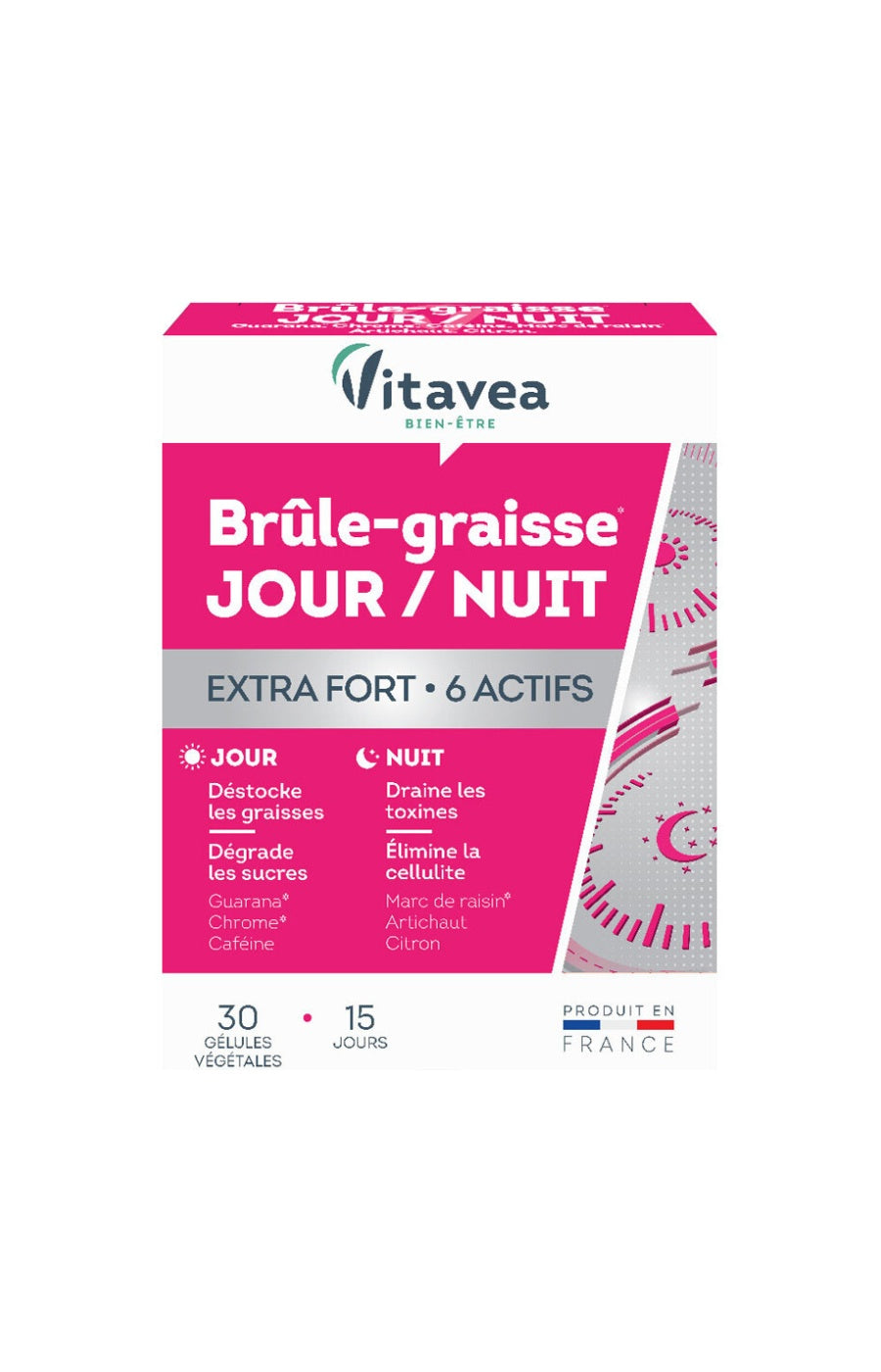 Cure brûle-graisse - Complexe 6 actifs - Jour & nuit - 15 jours