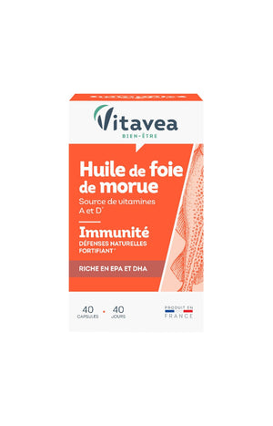 Cure immunité - Huile de foie de morue - 4 mois