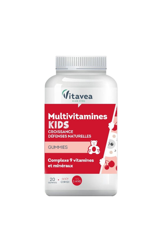 Gummies croissance - Multivitamines - Cerise - Enfant - 20 gommes