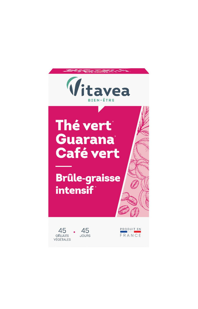 Cure brûle-graisse intensif - Thé vert, guarana & café vert - 45 jours