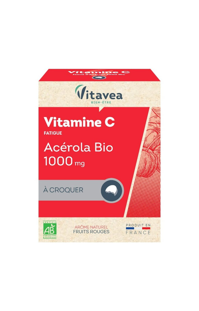 Vitamine C - Acérola bio - Fruits rouges - A croquer