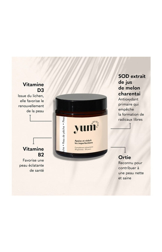 Gummies anti-imperfections - Peau de pêche - Pêche - 1 mois