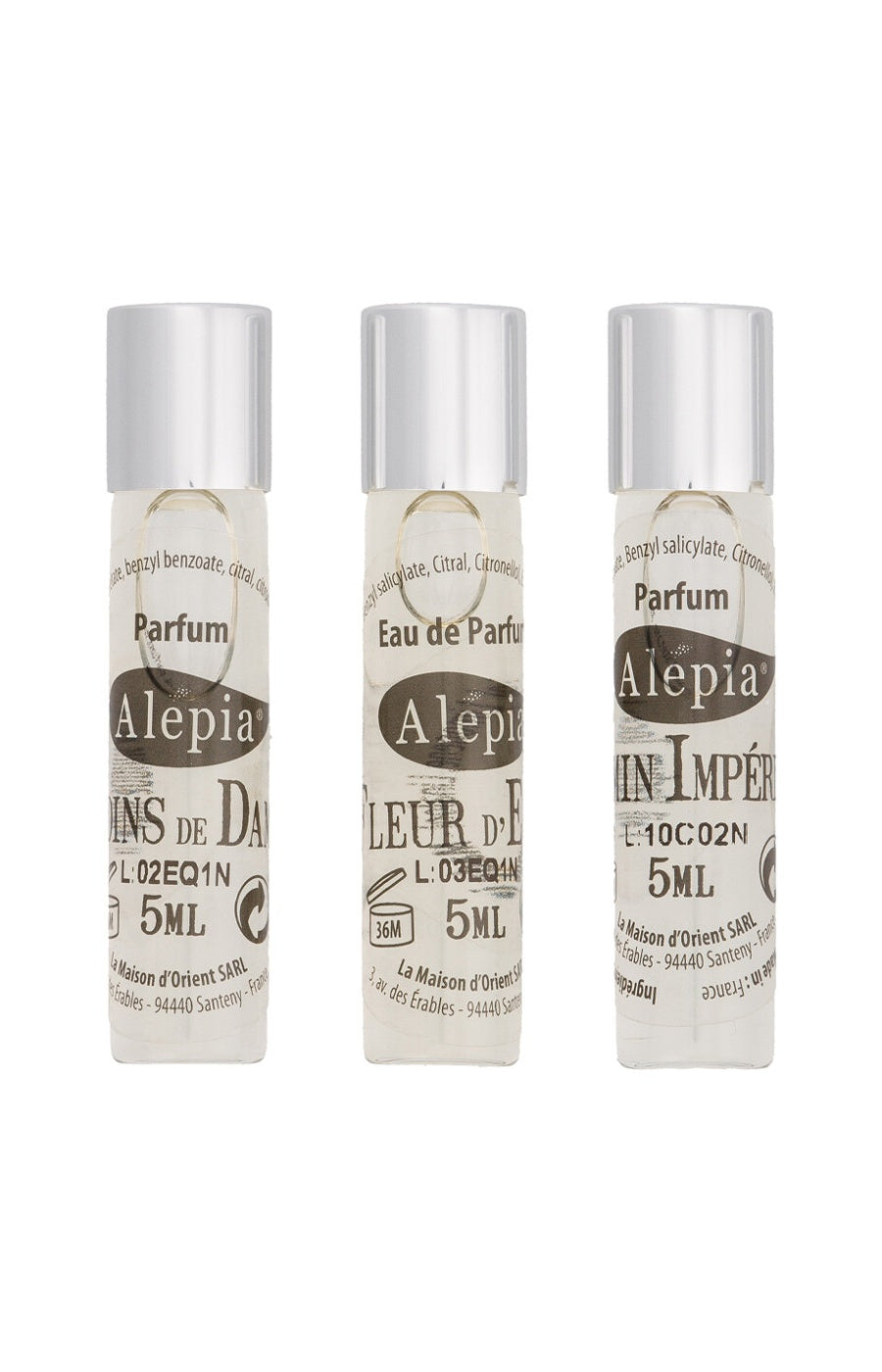 Lot de 3 parfums d'Orient roll-on - Floral