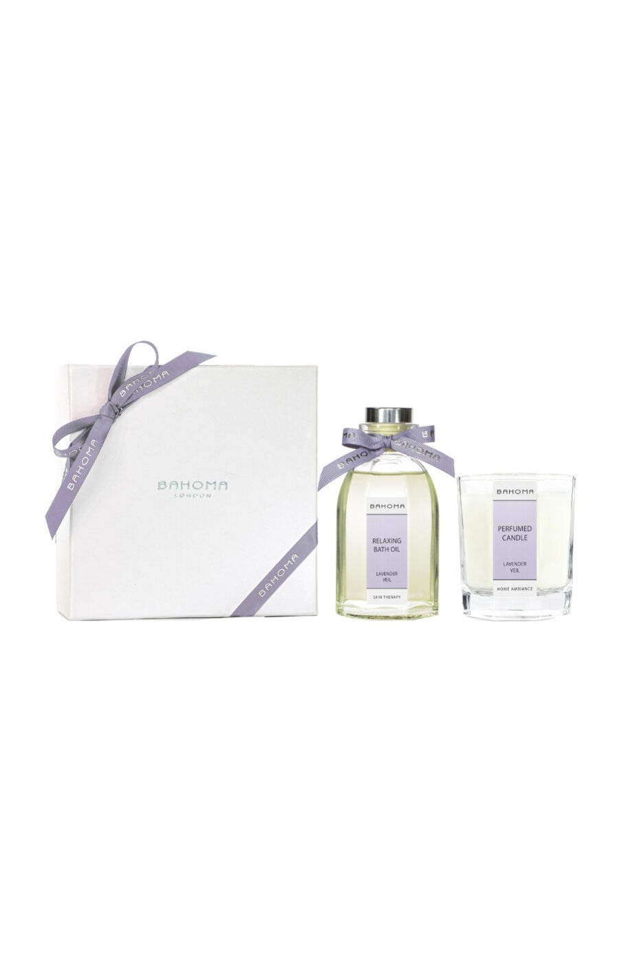 Coffret huile de bain & bougie - Lavender Veil