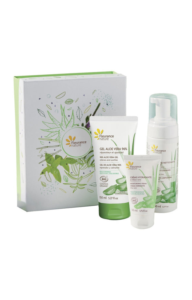 Coffret hydratant & apaisant - Aloe vera - Visage & corps - 3 soins