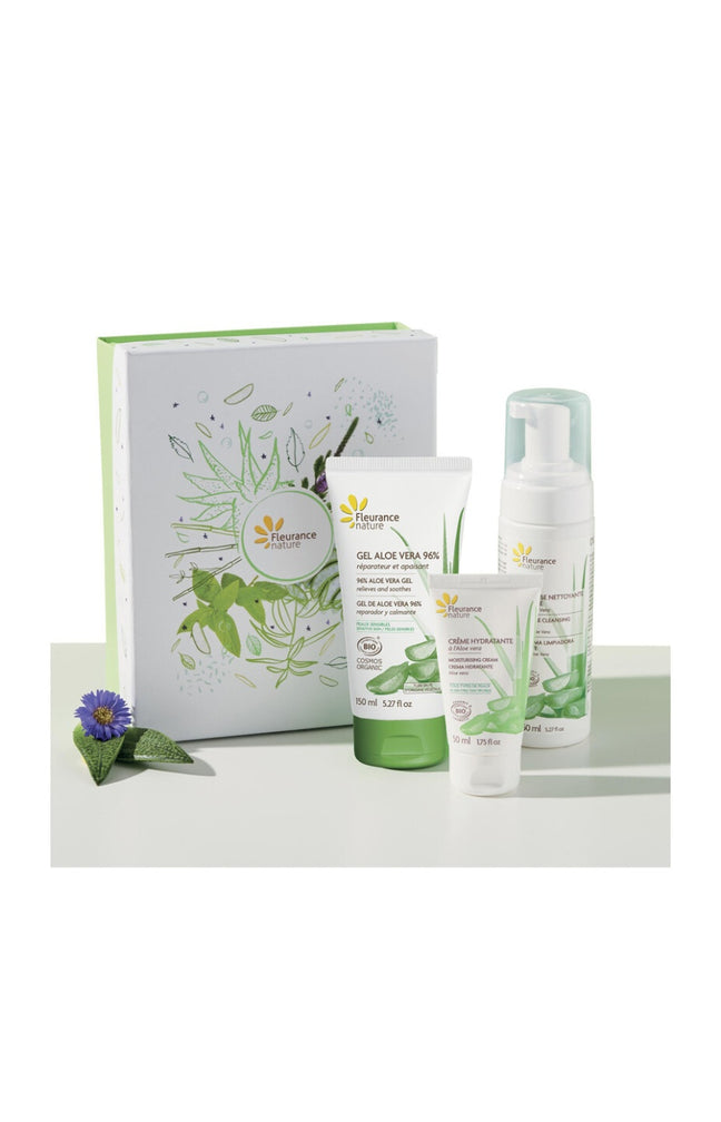 Coffret hydratant & apaisant - Aloe vera - Visage & corps - 3 soins