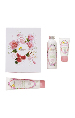 Coffret hydratation bio – Rose - Visage & corps - 3 produits