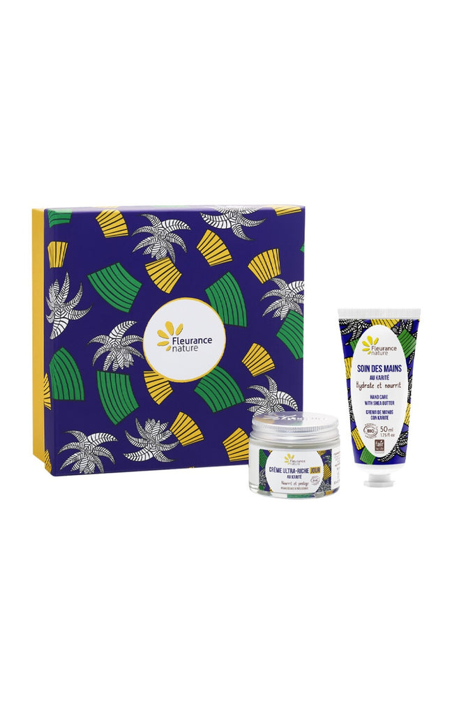 Coffret beauté bio - Karité - Visage & mains - 2 x 50 ml