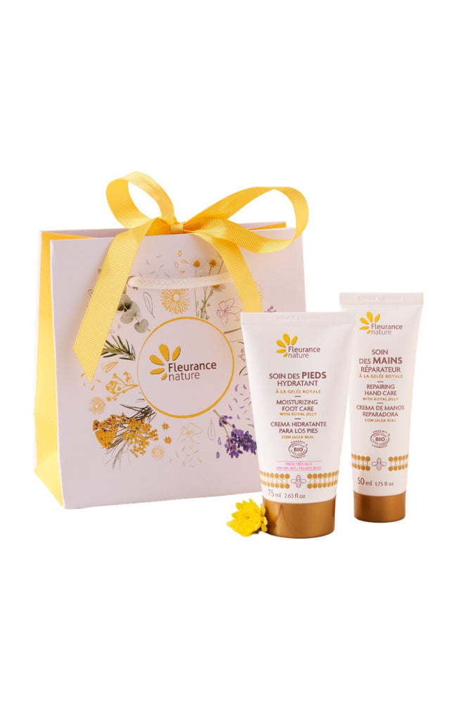 Coffret duo beauté bio - Gelée royale - Mains & pieds