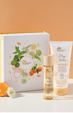 Coffret Eau des Délices bio agrumes & fleurs blanches 50 ml - 2 produits