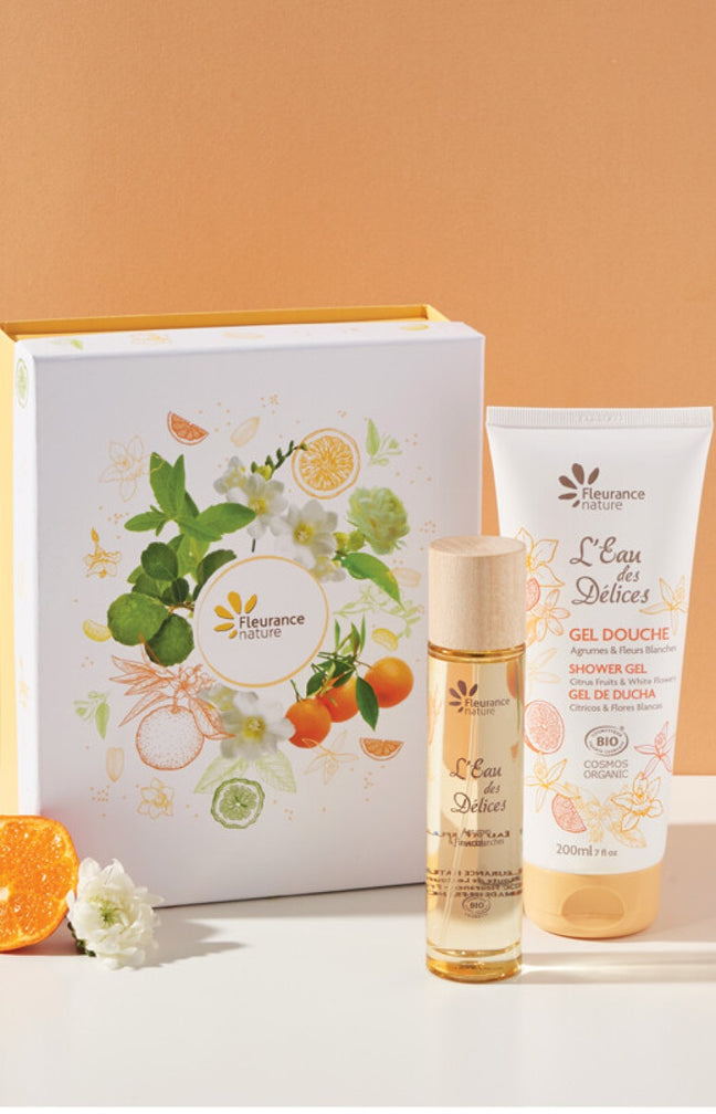Coffret Eau des Délices bio agrumes & fleurs blanches 50 ml - 2 produits