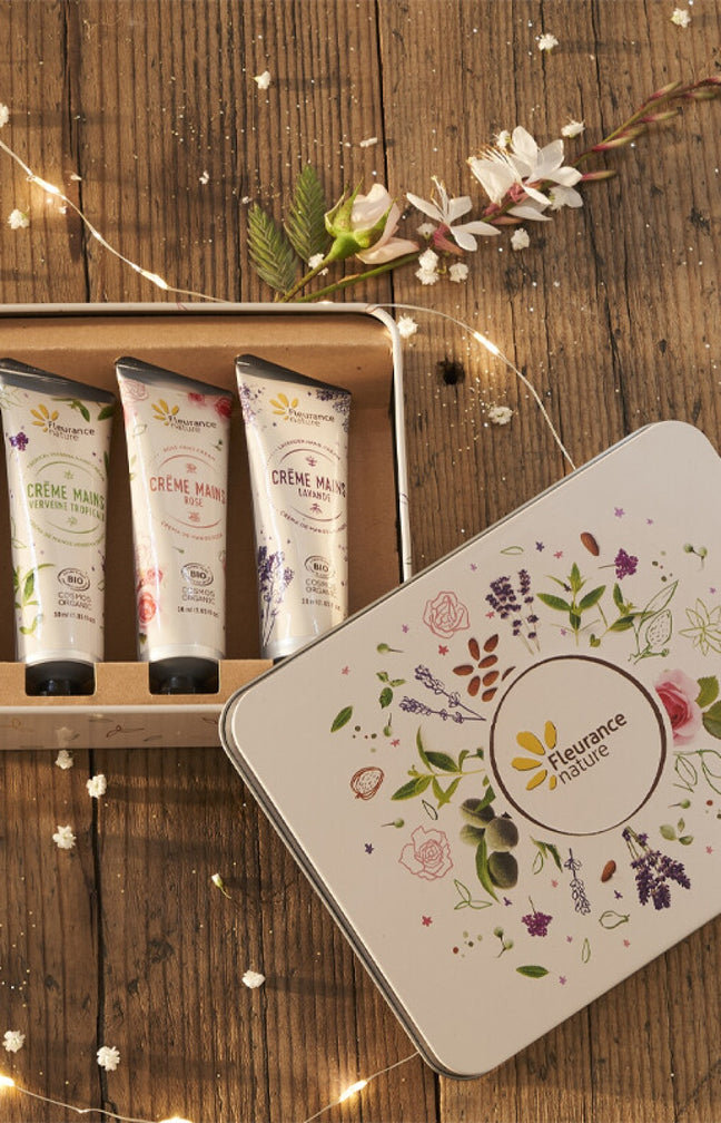 Coffret de crèmes mains bio - 4 x 30 ml