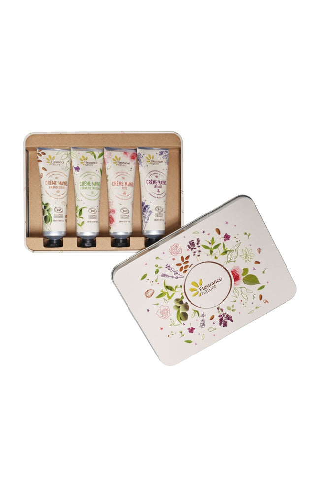 Coffret de crèmes mains bio - 4 x 30 ml