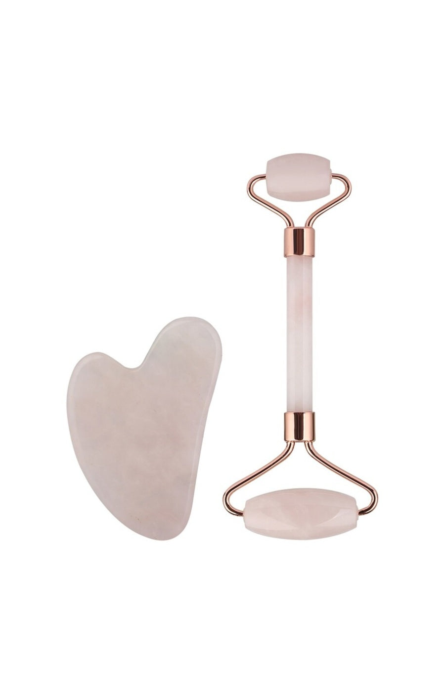 Coffret - Roller de jade & Gua sha - Rose - Visage