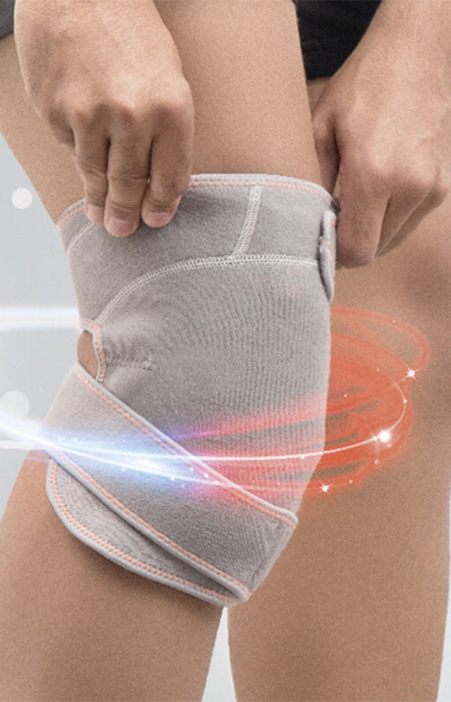 Genouillère en gel avec effet chaud-froid - Gris
