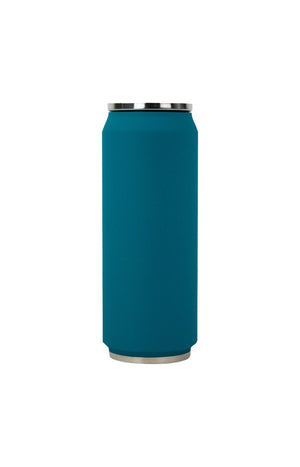 Canette isotherme - Soft touch - Bleu canard - 500 ml
