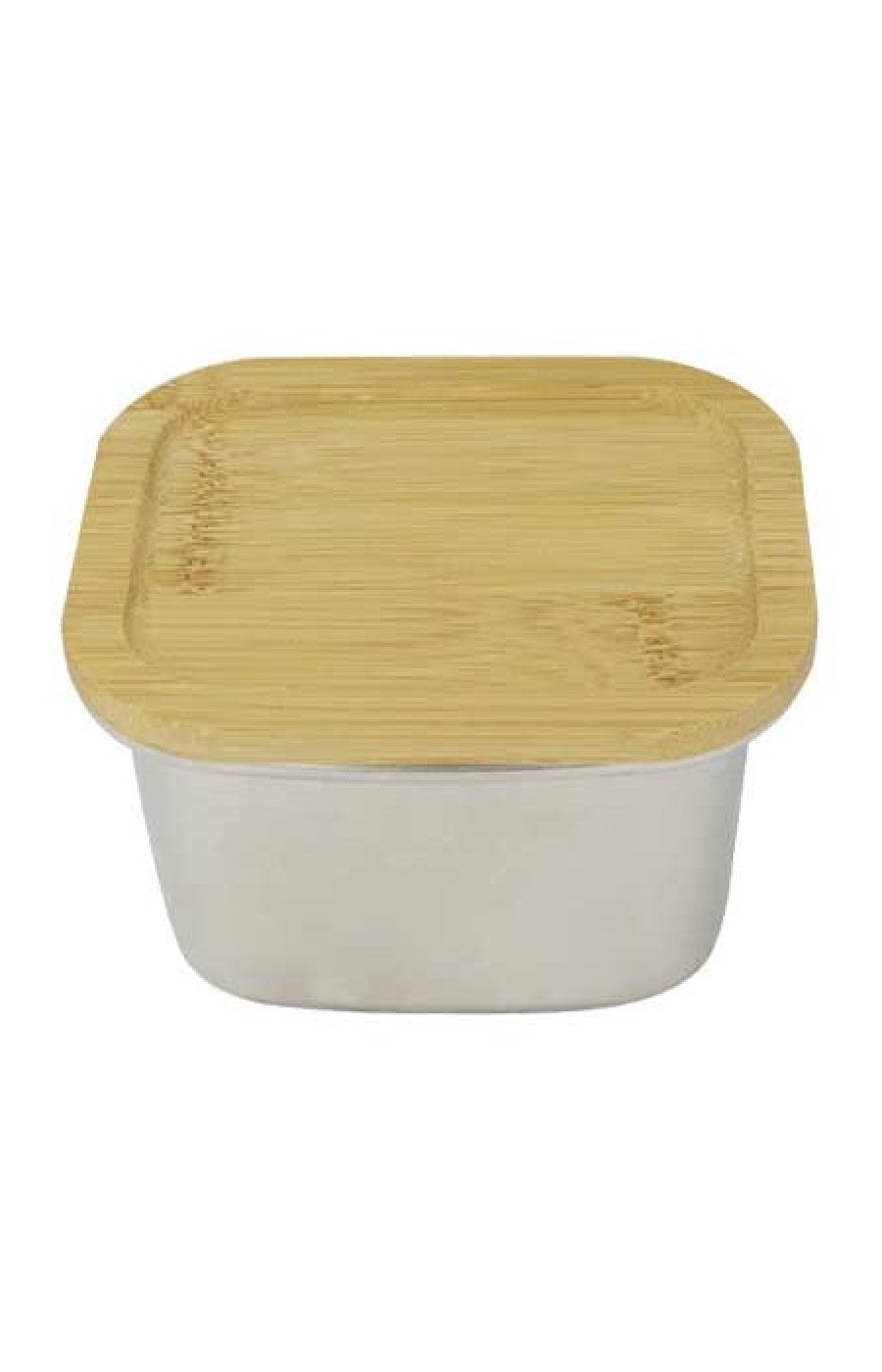 Boite en inox avec couvercle en bambou - 450 ml