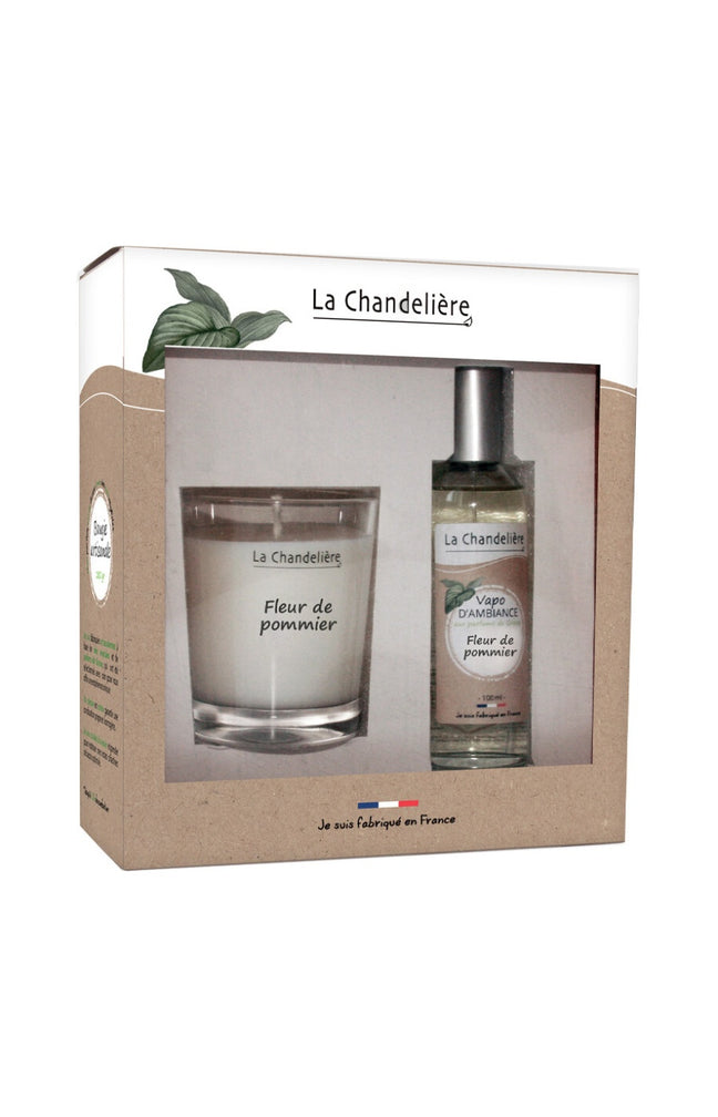 Coffret bougie & diffuseur de parfum - Fleur de pommier