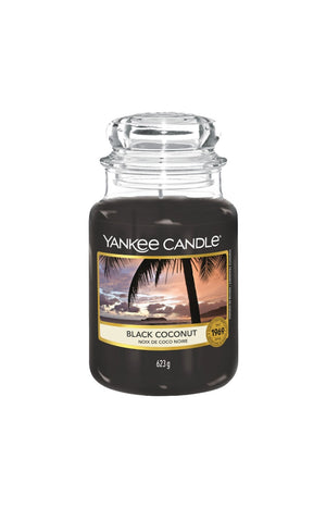 Bougie jarre - Noix de coco noire - Grand modèle - 623 g