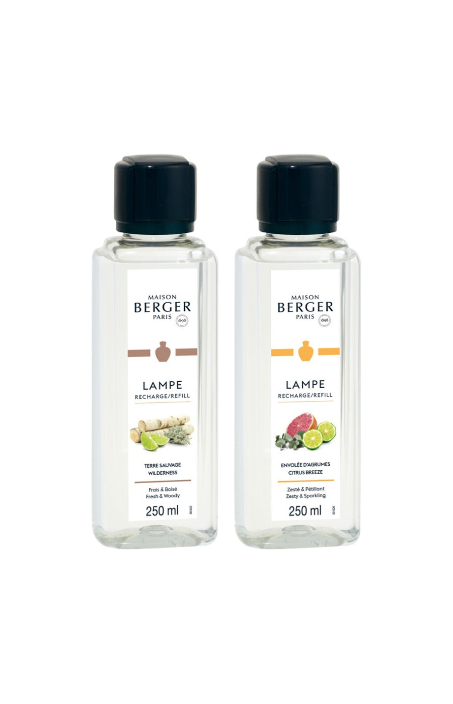 Duo de recharges parfum pour lampe - 2 x 250 ml