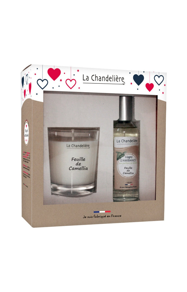 Coffret bougie & parfum d'intérieur - Feuille de camellia - Edition Fête des mères