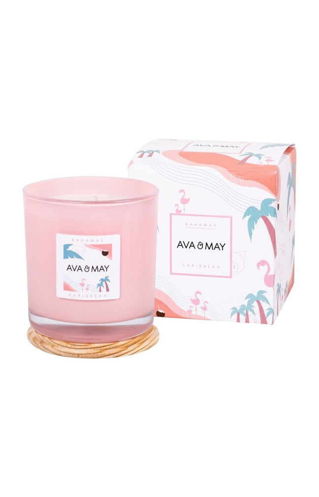 Bougie parfumée - Bahamas - Vanille & monoï - 500 g