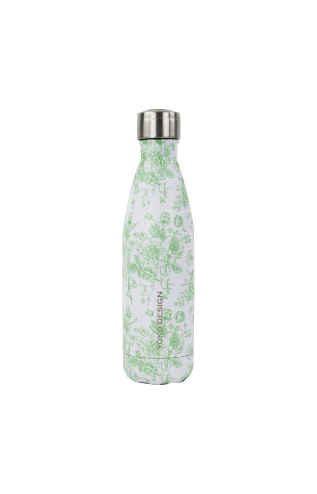 Bouteille isotherme - Toile de Jouy - Vert - 500 ml