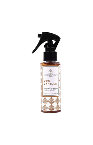 Parfum d'intérieur & de linge - Oud & vanille - Fruité fleuri - 100 ml
