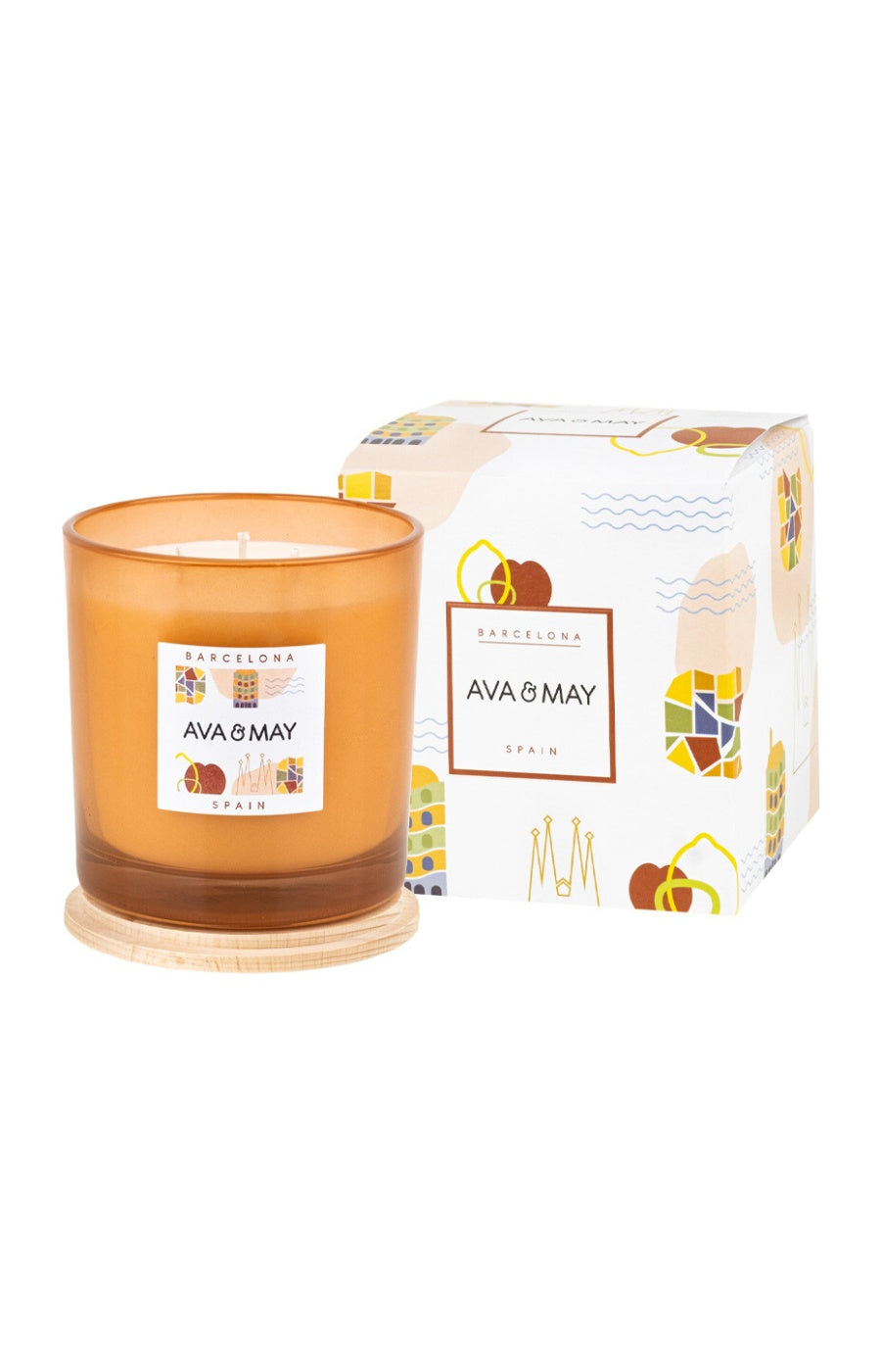 Bougie parfumée - Barcelone - Framboise & jasmin - 500 g