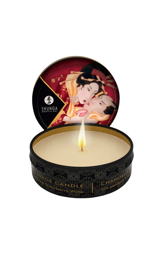 Mini bougie de massage - Desire - Vin pétillant fraise - 30 ml