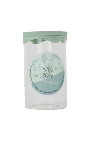 Bocal en verre avec couvercle en silicone - 1 L