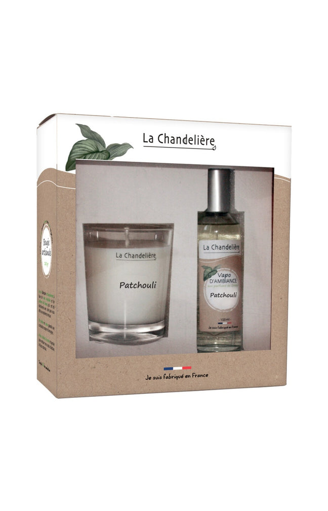 Coffret bougie & parfum d'intérieur - Patchouli
