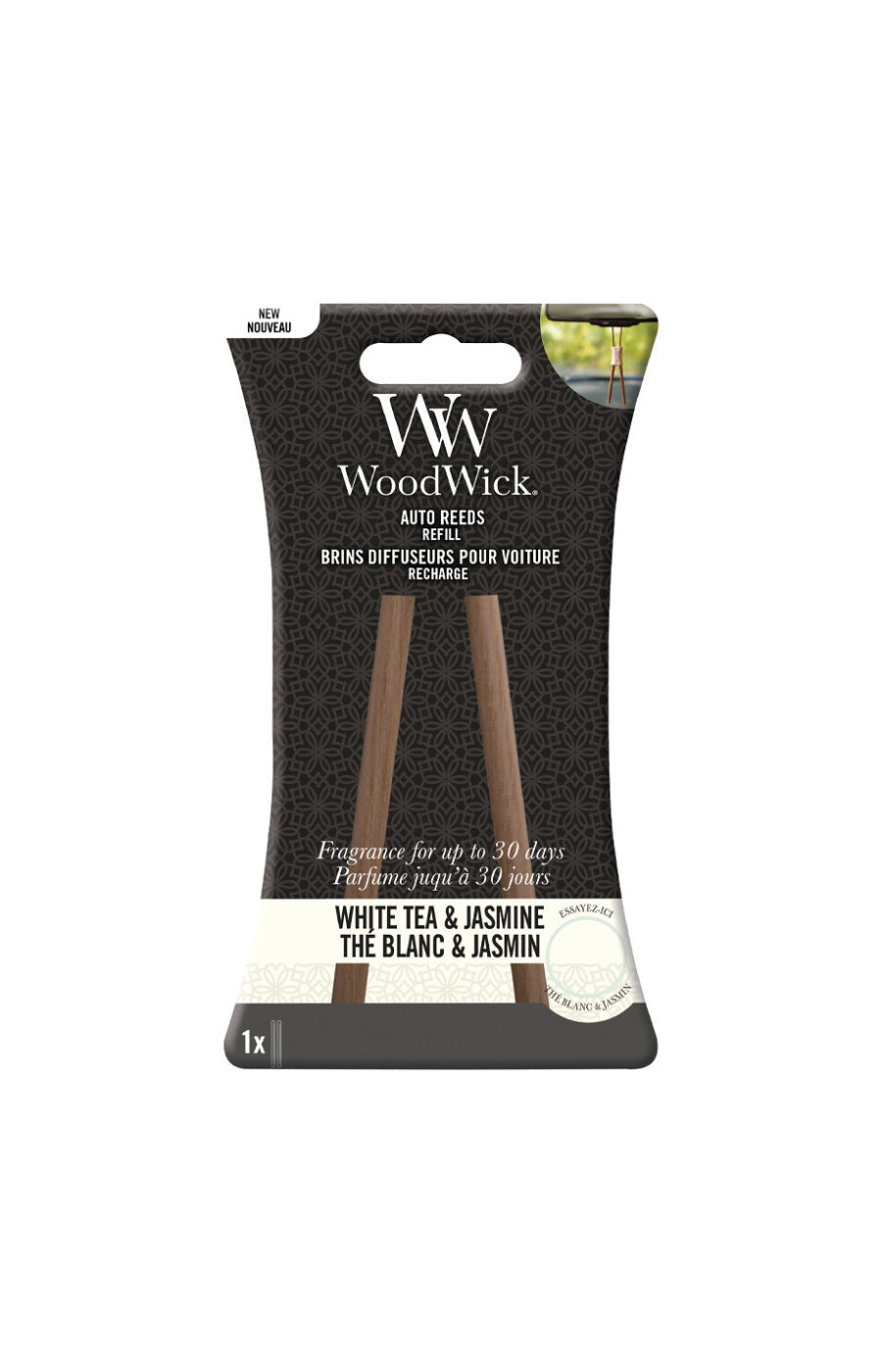 Recharge brins diffuseurs pour voiture - Thé blanc & jasmin