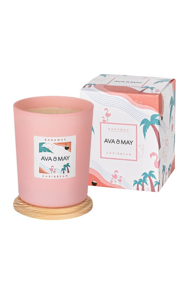 Bougie parfumée - Bahamas - Vanille & monoï - 180 g