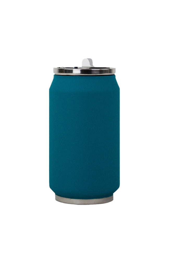 Canette isotherme - Soft touch - Bleu canard - 280 ml