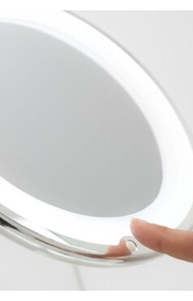 Miroir grossissant & lumineux - Blanc