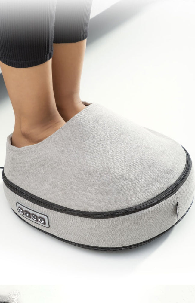Masseur shiatsu thernique 2-en-1 - Corps - Gris & noir