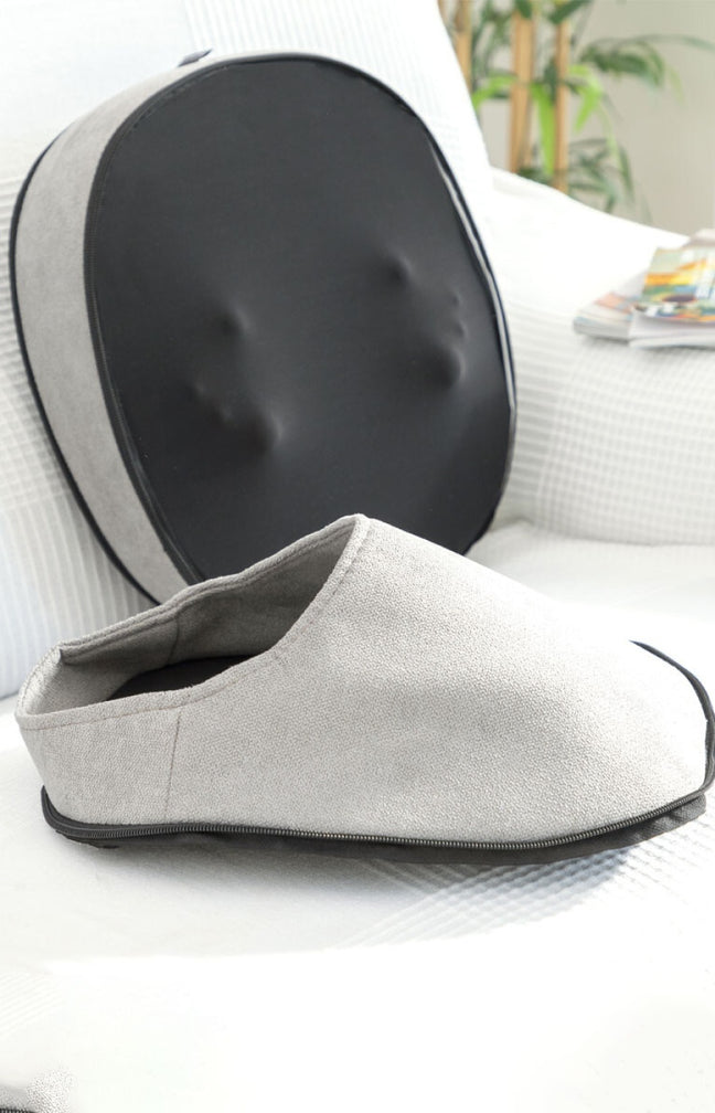 Masseur shiatsu thernique 2-en-1 - Corps - Gris & noir