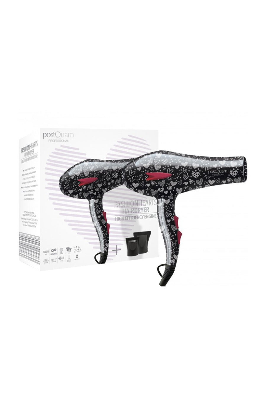 Sèche-cheveux - Fashion Hearts - 2200 W