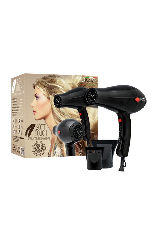Sèche-cheveux professionnel - Soft Touch - 2200 W