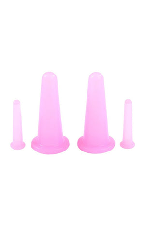 Ventouses anti-âge & anti-cellulite - Visage & corps - Rose