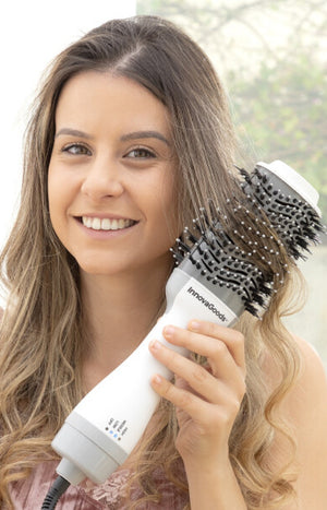 Brosse séchante professionnelle - Ionic dryer - 1000 W - Gris