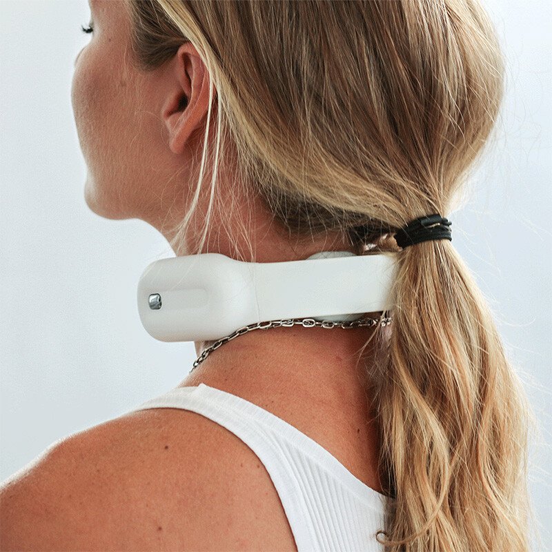 Masseur thérapeutique chauffant pour cervicales - MASSNECK™ - Blanc