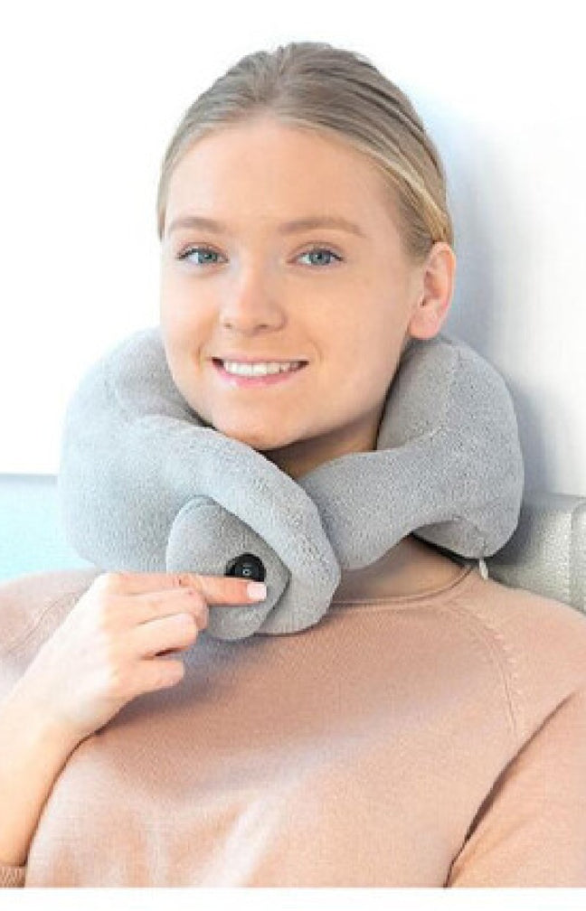 Coussin massant  pour cervicales - 2 niveaux d'intensité