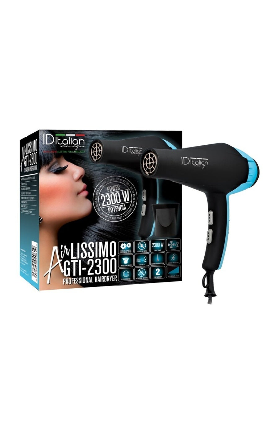 Sèche-cheveux - Airlissimo - Bleu - 2300 W