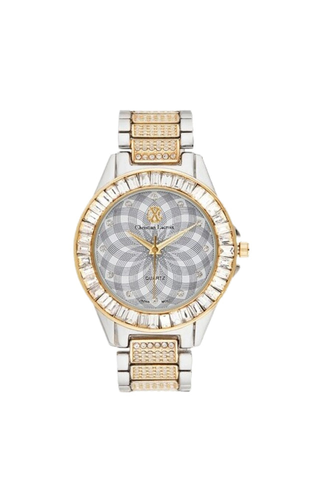 Montre à quartz en acier - Argenté & doré